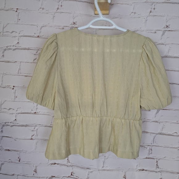 OAK + FORT Tie Front Crop Top  size M - Picture 5 of 8